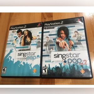 PlayStation 2 – PS2 – Singstar Pop & Singstar Pop Vol. 2
